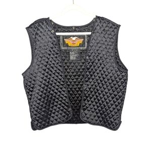 Harley Davidson Vest Mens M Quilted Interior Black Liner Replacement Genuine